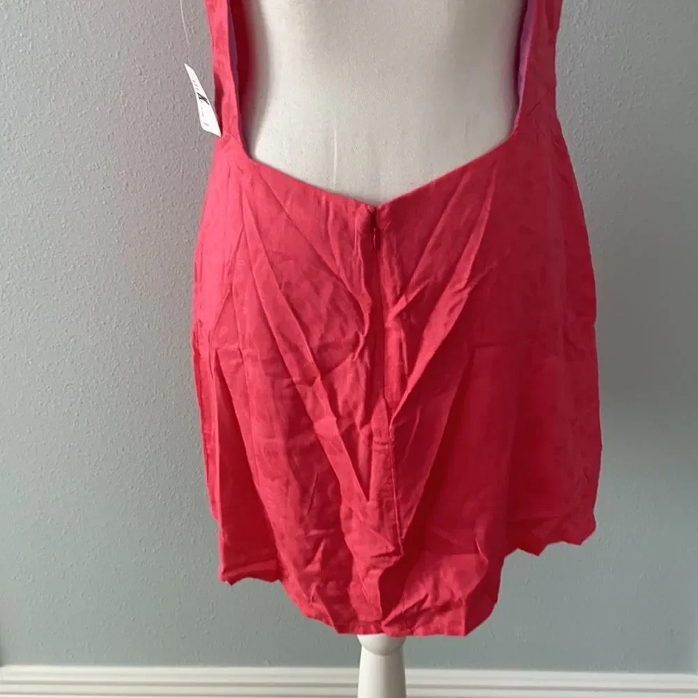 NWT Free People Pink Open Back Mini Dress Size 8